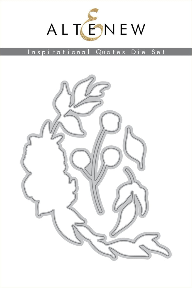 Altenew Stamp & Die Bundle Inspirational Quotes Stamp & Die Bundle
