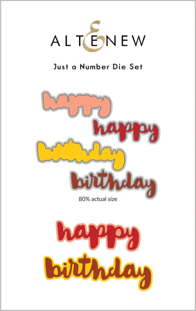 Altenew Stamp & Die Bundle Just a Number Stamp & Die Bundle