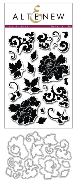Altenew Stamp & Die Bundle Lacy Scrolls Stamp & Die Bundle