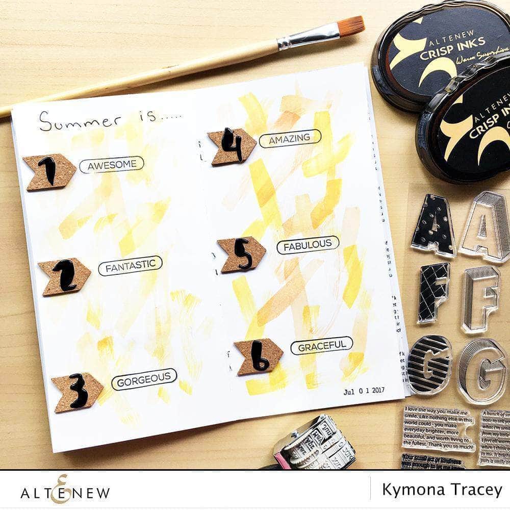 Altenew Stamp & Die Bundle Layered Letters AFG Stamp & Die Bundle
