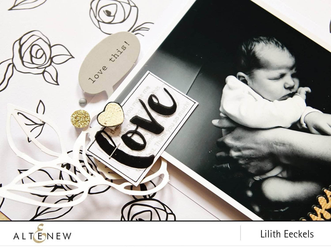 Altenew Stamp & Die Bundle Layered Letters AFG Stamp & Die Bundle