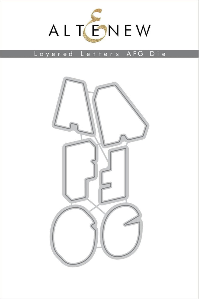 Altenew Stamp & Die Bundle Layered Letters AFG Stamp & Die Bundle