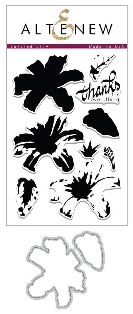 Altenew Stamp & Die Bundle Layered Lily Stamp & Die Bundle