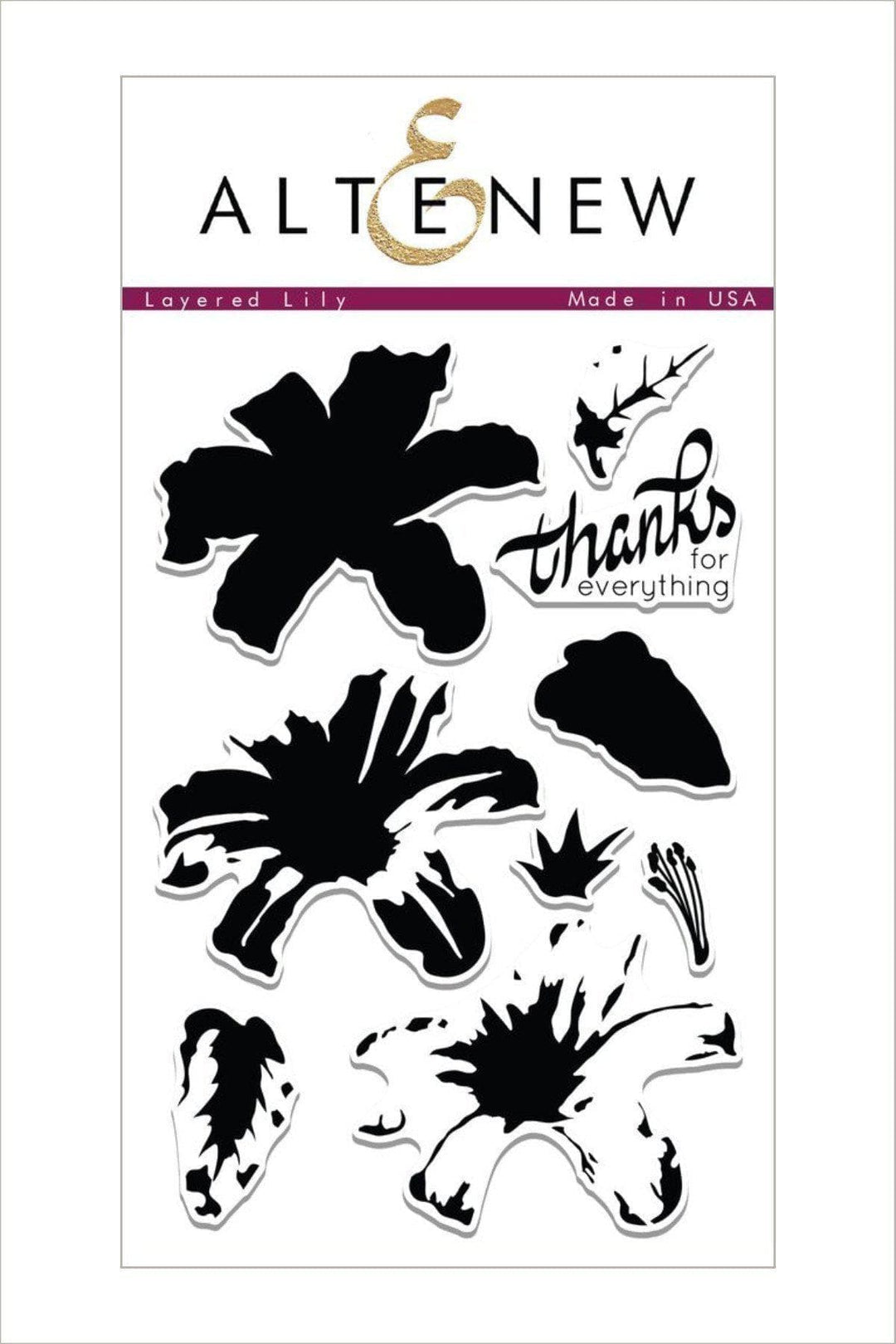 Altenew Stamp & Die Bundle Layered Lily Stamp & Die Bundle