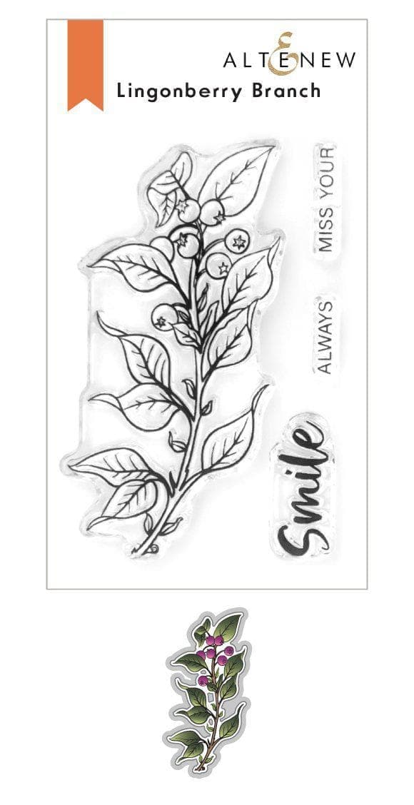 Altenew Stamp & Die Bundle Lingonberry Branch Stamp & Die Bundle