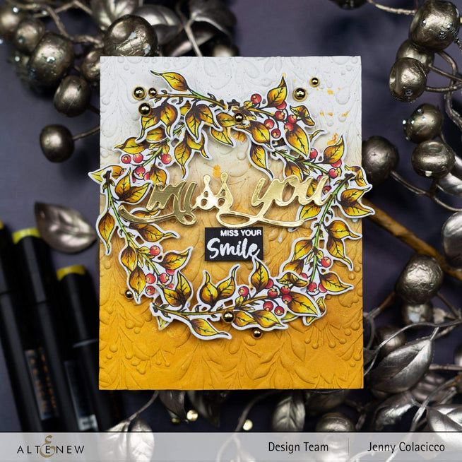 Altenew Stamp & Die Bundle Lingonberry Branch Stamp & Die Bundle