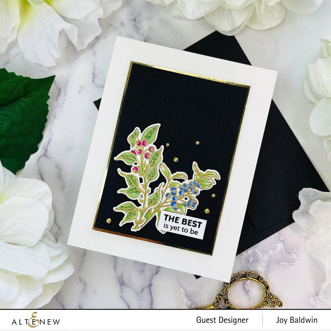 Altenew Stamp & Die Bundle Lingonberry Branch Stamp & Die Bundle