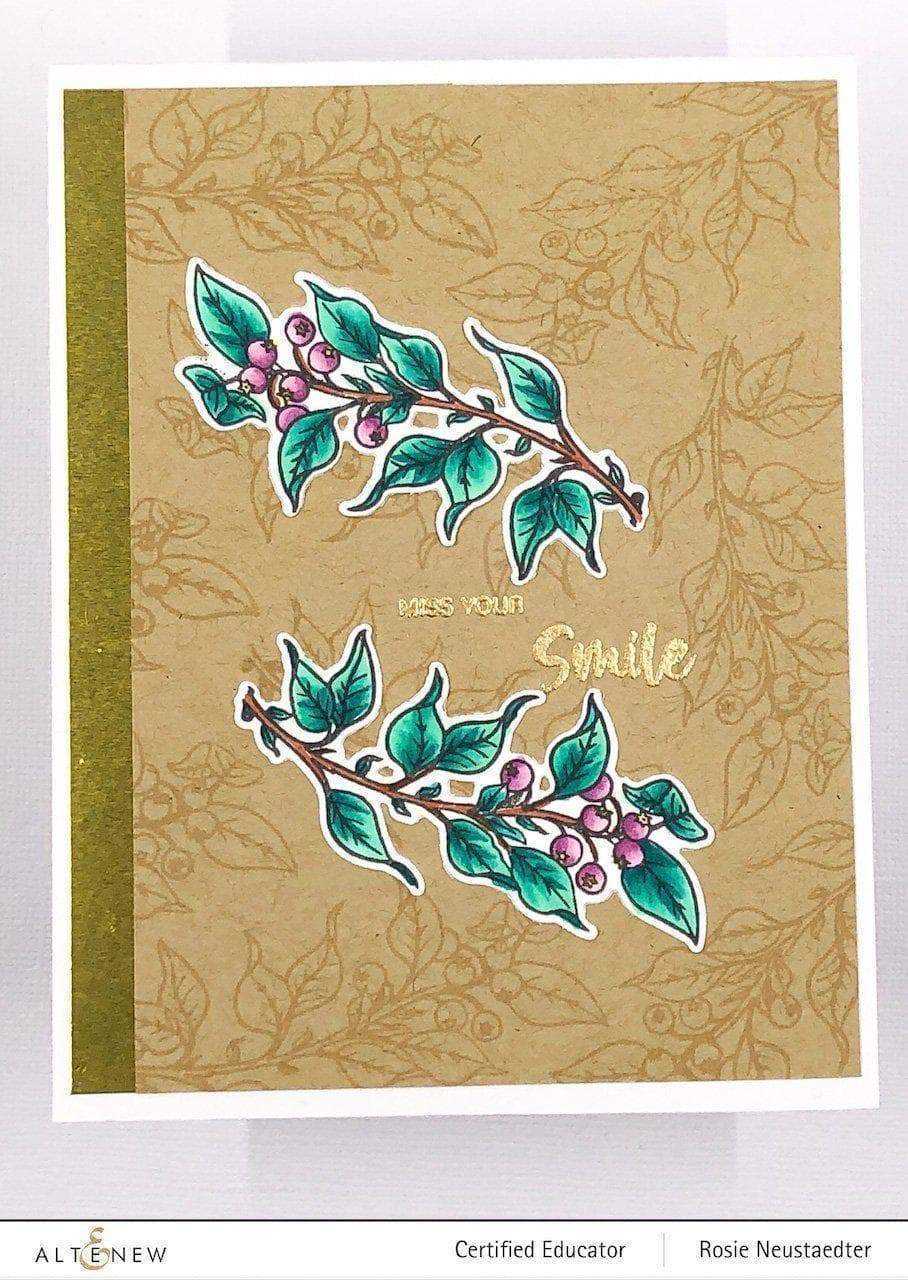 Altenew Stamp & Die Bundle Lingonberry Branch Stamp & Die Bundle