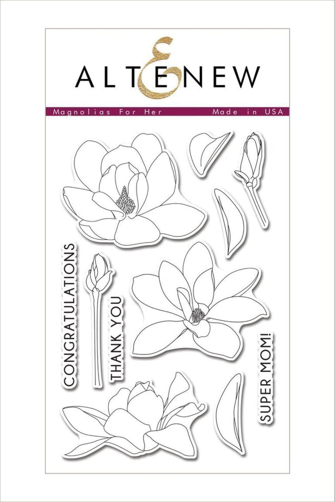 Altenew Stamp & Die Bundle Magnolias for Her Stamp & Die Bundle
