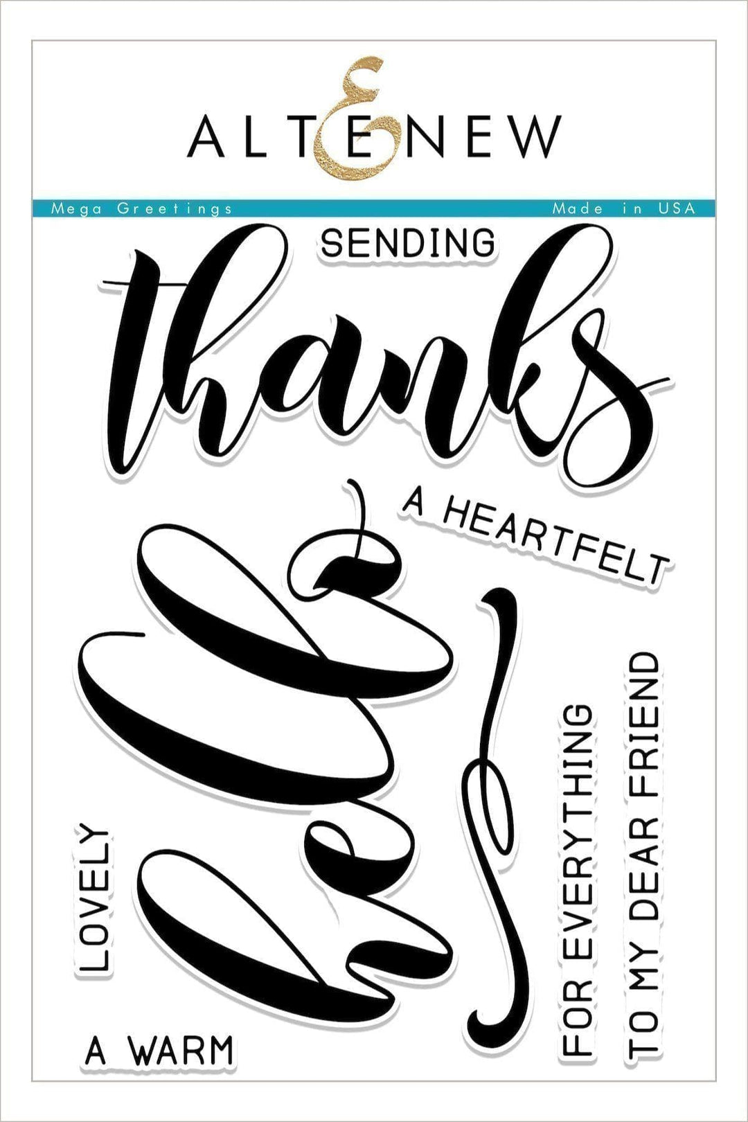 Altenew Stamp & Die Bundle Mega Greetings Stamp & Die Bundle