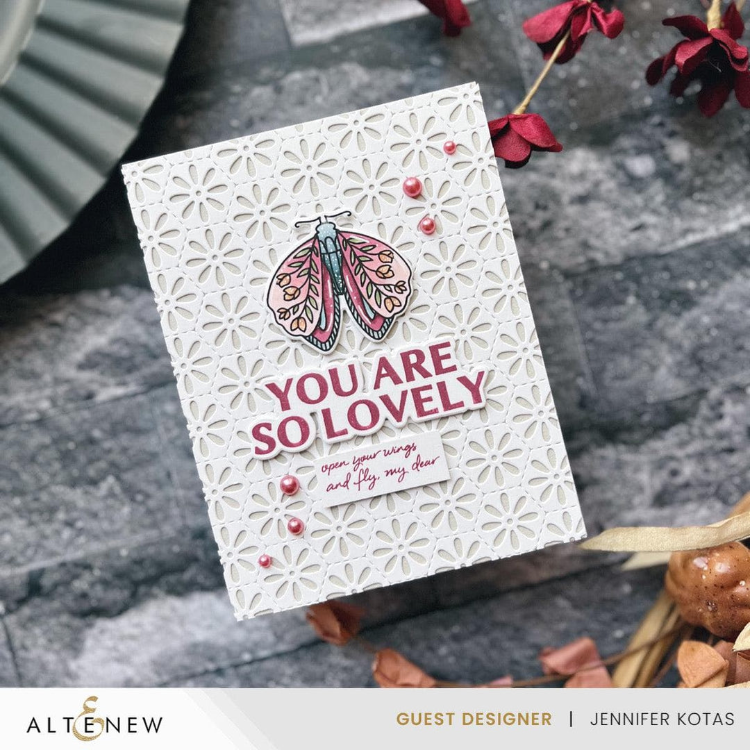 Altenew Stamp & Die Bundle Midnight Moths