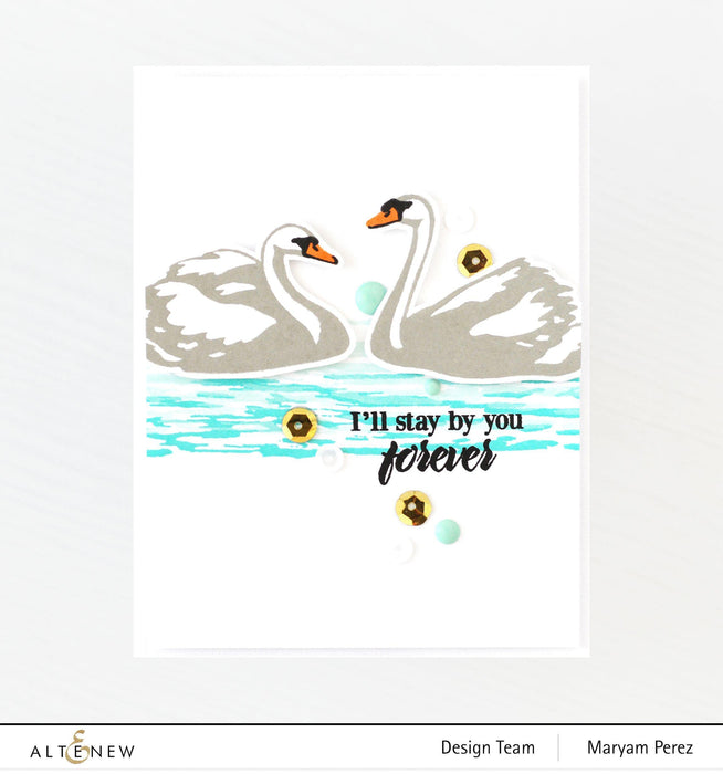 Altenew Stamp & Die Bundle Modern Swans Stamp & Die Bundle