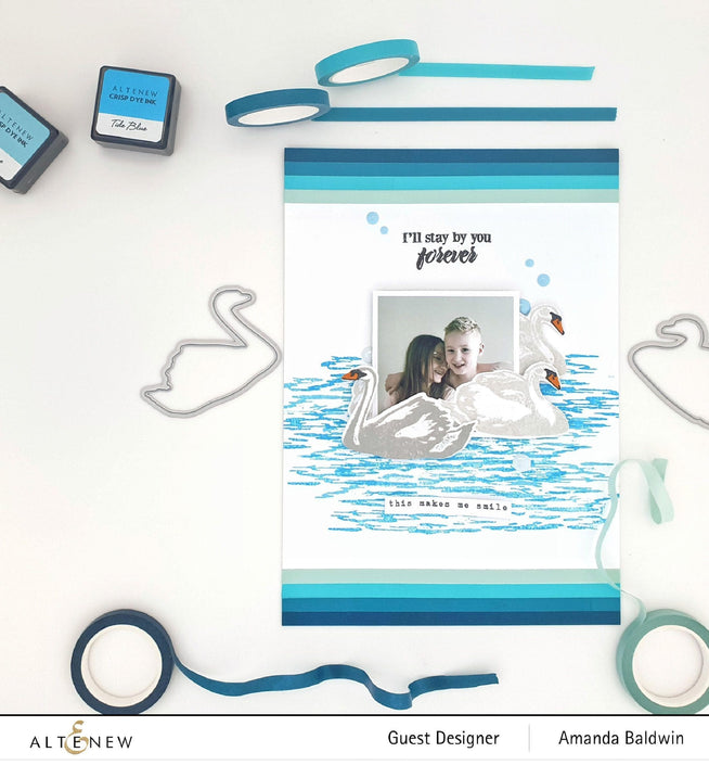 Altenew Stamp & Die Bundle Modern Swans Stamp & Die Bundle