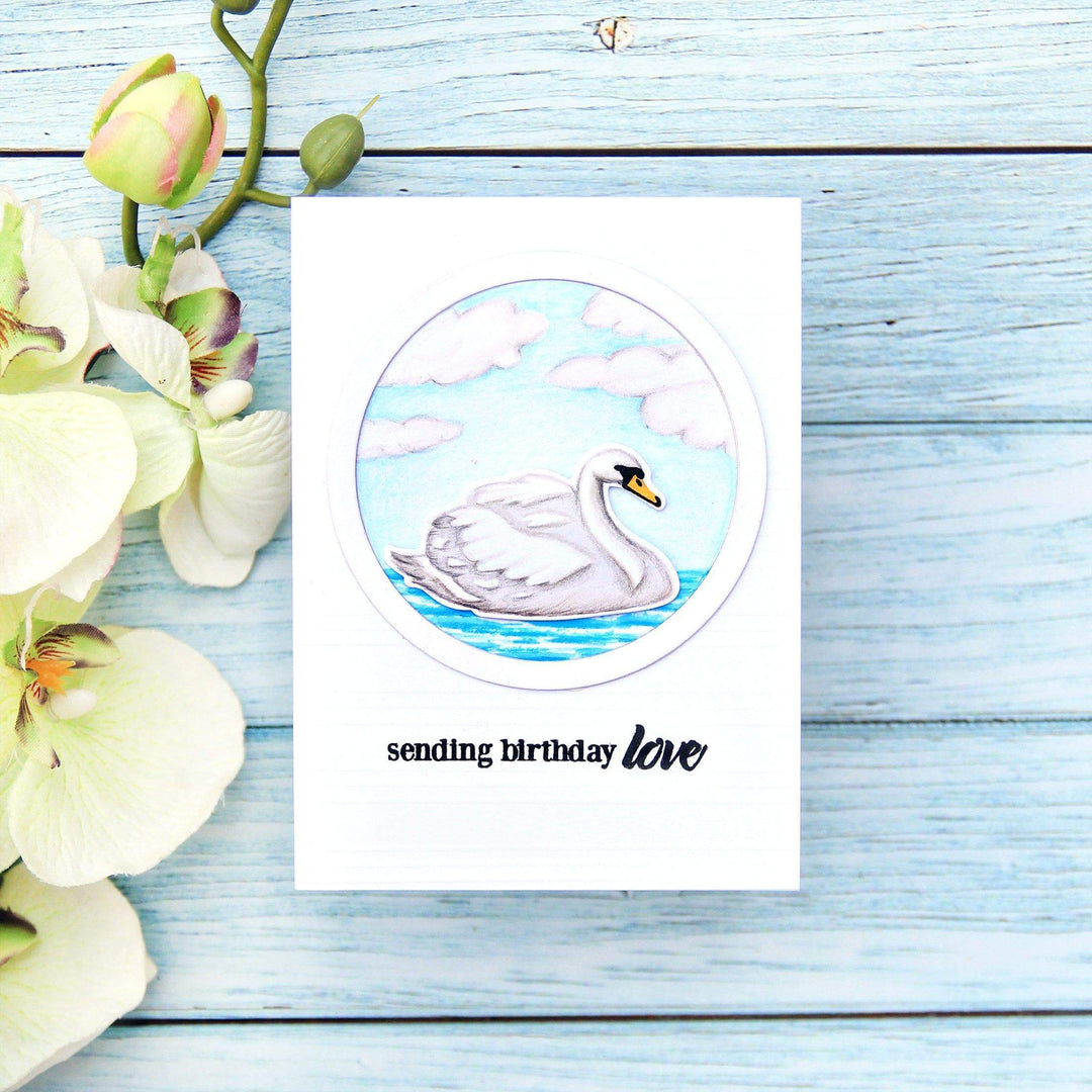 Altenew Stamp & Die Bundle Modern Swans Stamp & Die Bundle