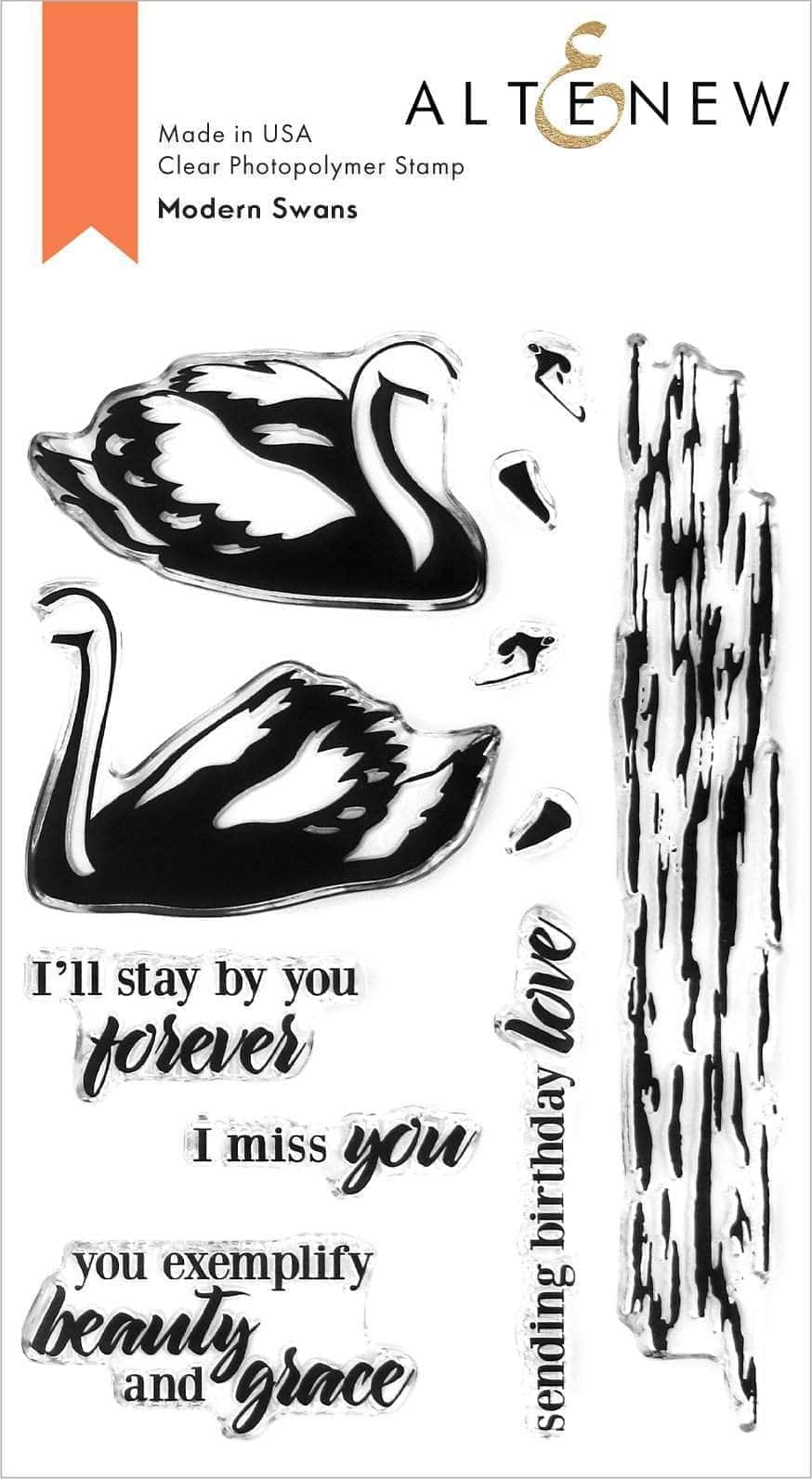 Altenew Stamp & Die Bundle Modern Swans