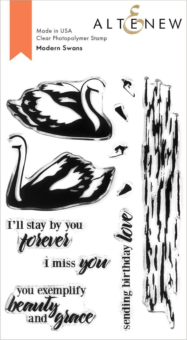 Altenew Stamp & Die Bundle Modern Swans