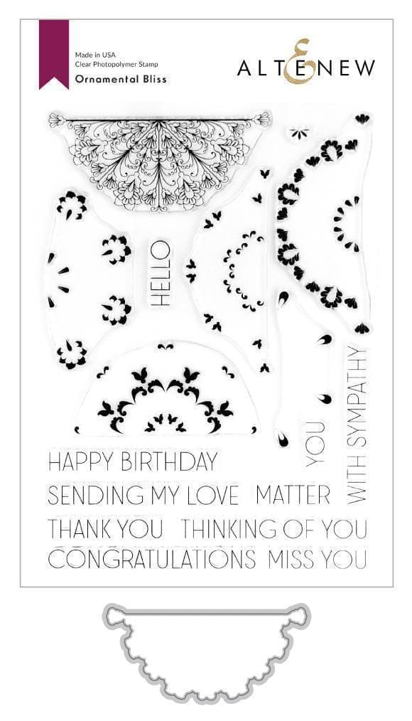 Altenew Stamp & Die Bundle Ornamental Bliss Stamp & Die Bundle