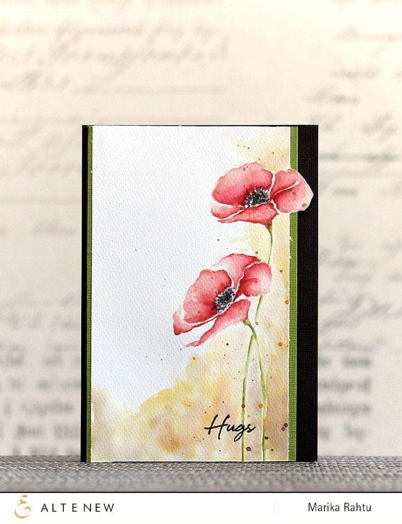 Altenew Stamp & Die Bundle Painted Poppy Stamp & Die Bundle