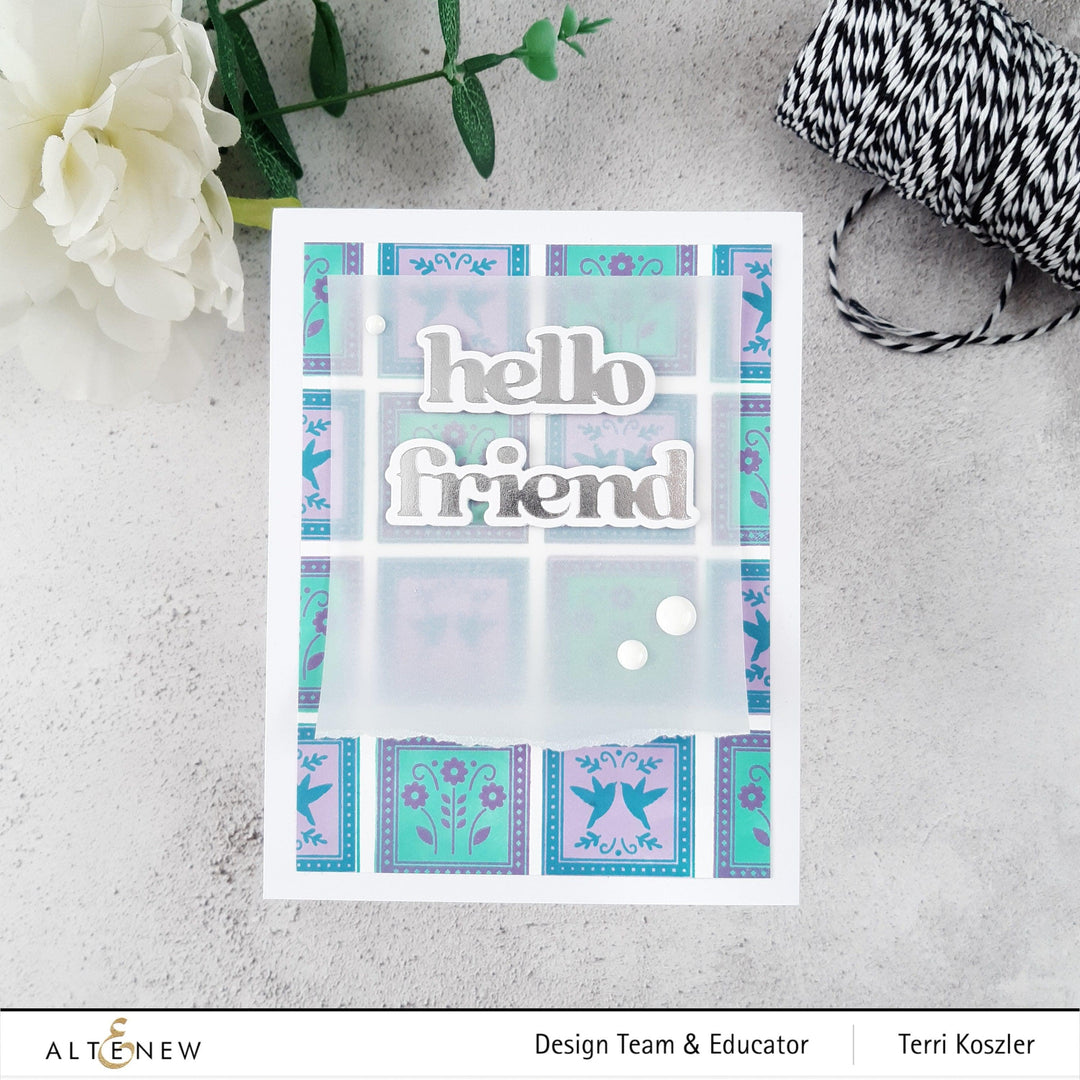 Altenew Stamp & Die Bundle Patchwork Tiles