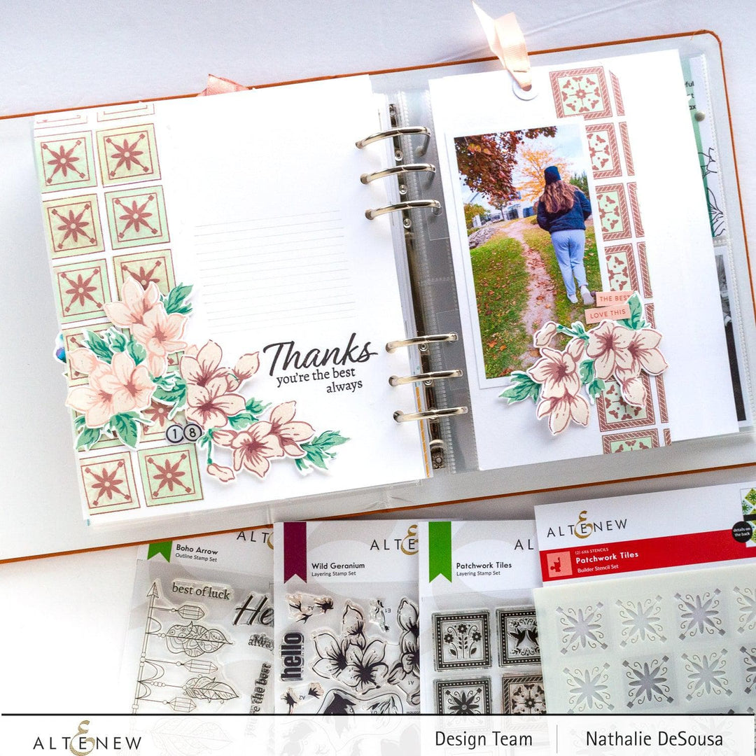 Altenew Stamp & Die Bundle Patchwork Tiles