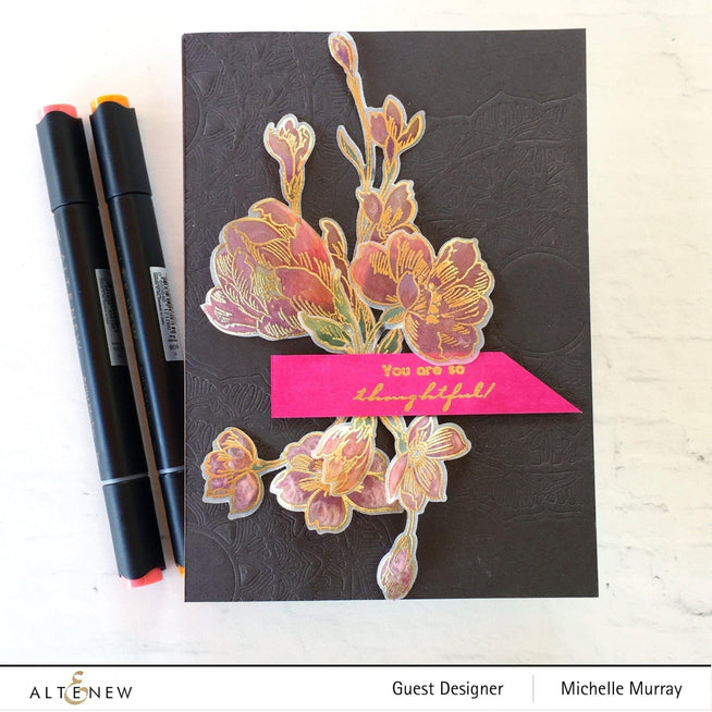 Altenew Stamp & Die Bundle Pen Sketched Flowers Stamp & Die Bundle