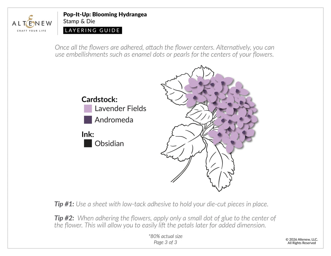 Pop-It-Up: Blooming Hydrangea Stamp & Die Set
