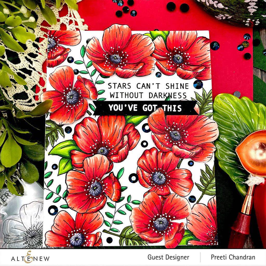 Altenew Stamp & Die Bundle Poppy Arrangement Stamp & Die Bundle