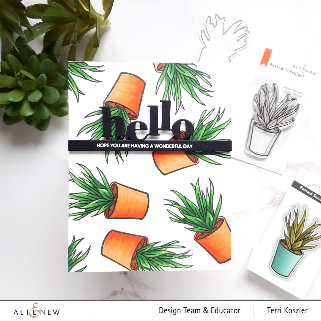 Altenew Stamp & Die Bundle Potted Succulent Stamp & Die Bundle
