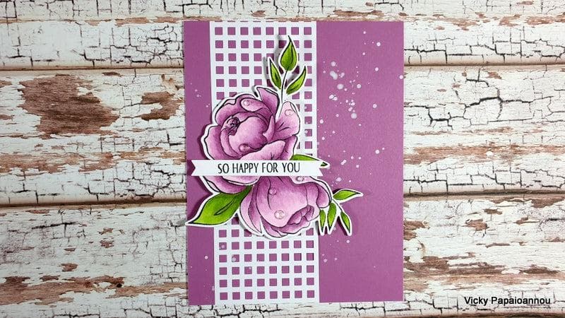 Altenew Stamp & Die Bundle Precious Peony Stamp & Die Bundle