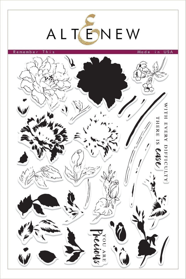 Altenew Stamp & Die Bundle Remember This Stamp & Die Bundle