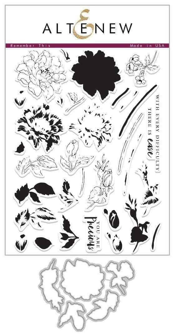 Altenew Stamp & Die Bundle Remember This Stamp & Die Bundle