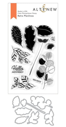 Altenew Stamp & Die Bundle Retro Plantines Stamp & Die Bundle