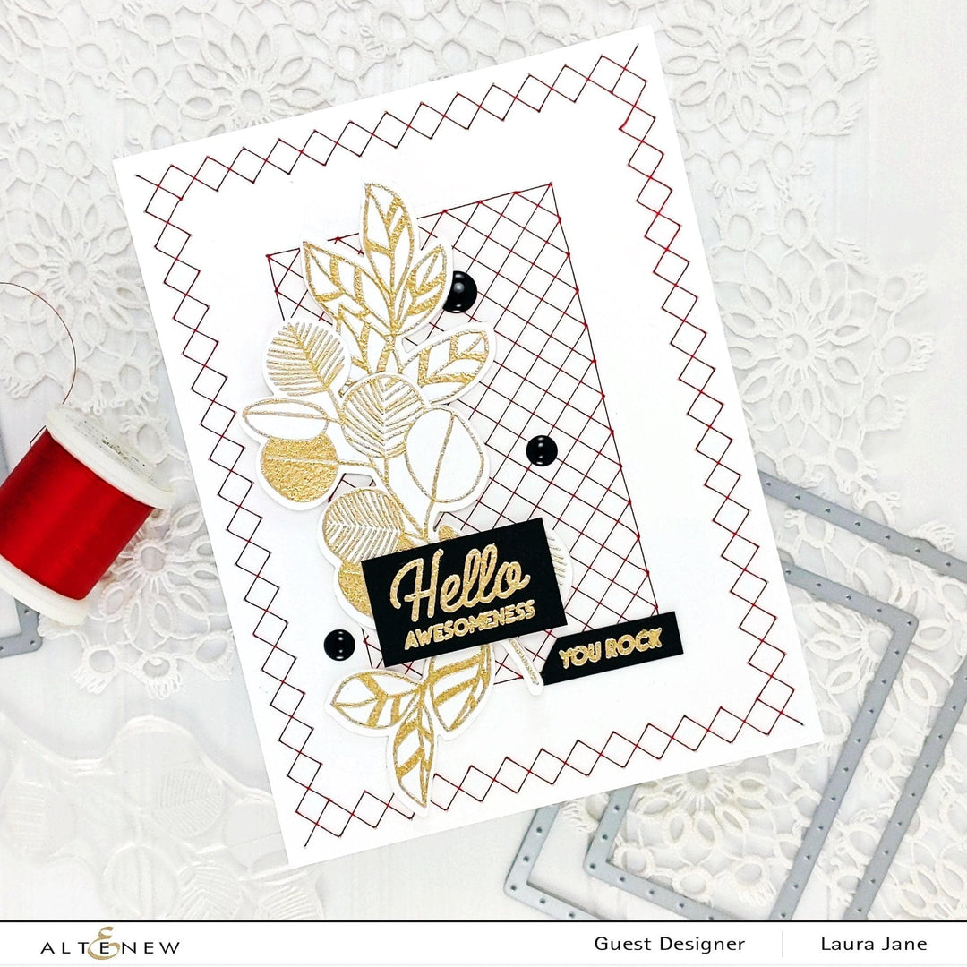 Altenew Stamp & Die Bundle Retro Plantines Stamp & Die Bundle