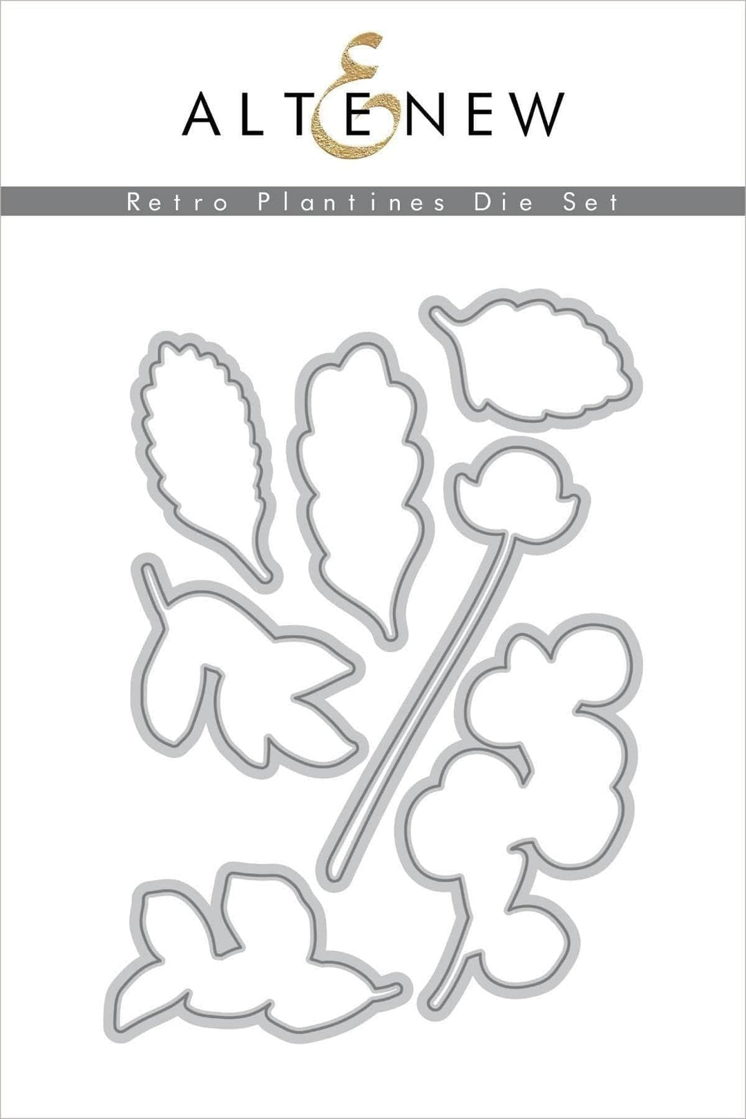 Altenew Stamp & Die Bundle Retro Plantines Stamp & Die Bundle