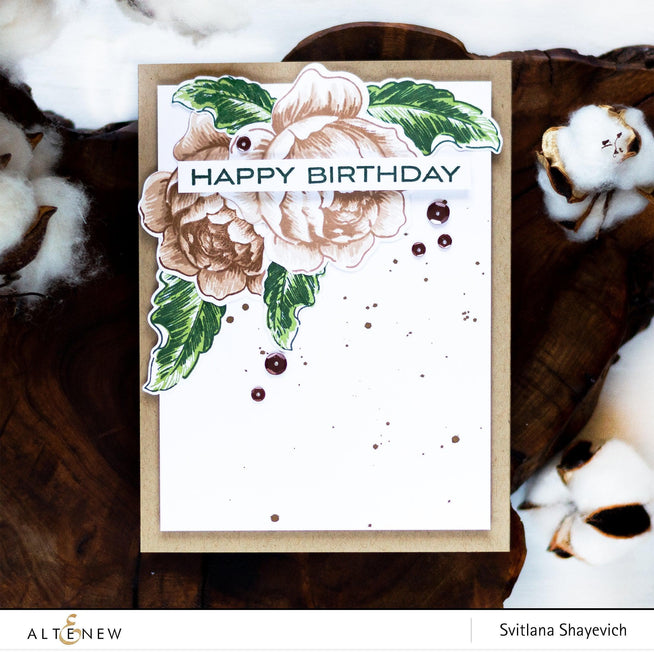 Altenew Stamp & Die Bundle Rose Blossom Stamp & Die Bundle