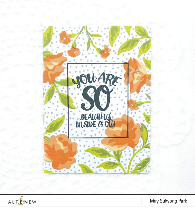 Altenew Stamp & Die Bundle Rose Spray Stamp & Die Bundle
