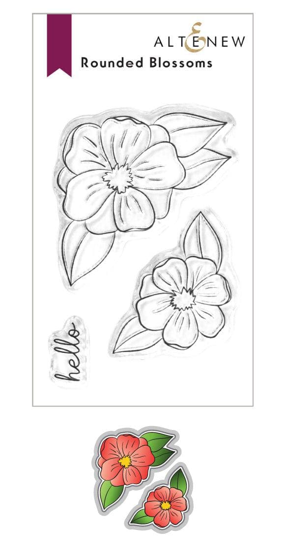 Altenew Stamp & Die Bundle Rounded Blossoms Stamp & Die Bundle