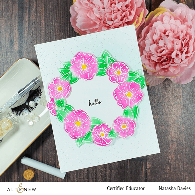Altenew Stamp & Die Bundle Rounded Blossoms Stamp & Die Bundle