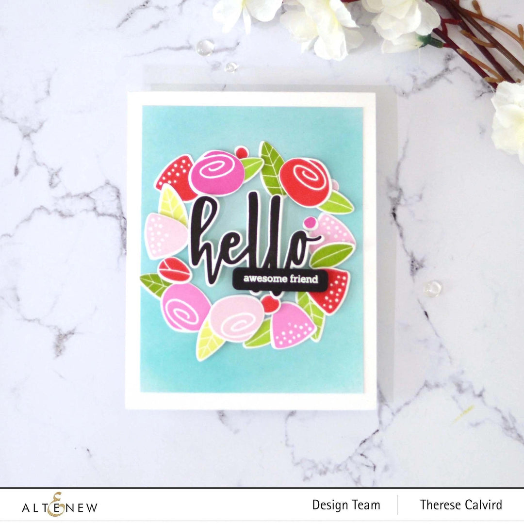 Altenew Stamp & Die Bundle Simple Flowers Add-On Stamp & Die Bundle