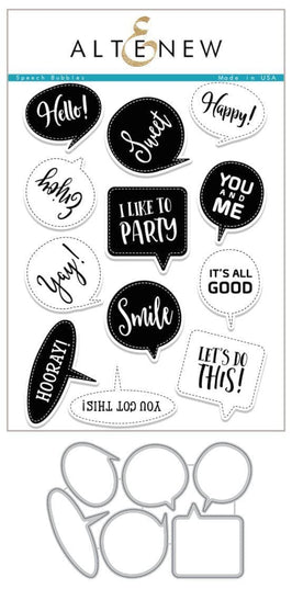 Altenew Stamp & Die Bundle Speech Bubbles Stamp & Die Bundle