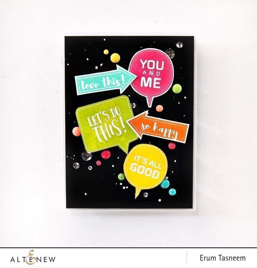 Altenew Stamp & Die Bundle Speech Bubbles Stamp & Die Bundle