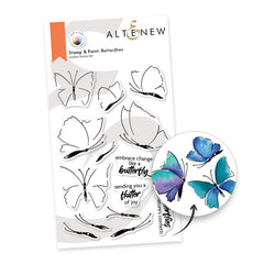 Stamp & Paint Butterflies
