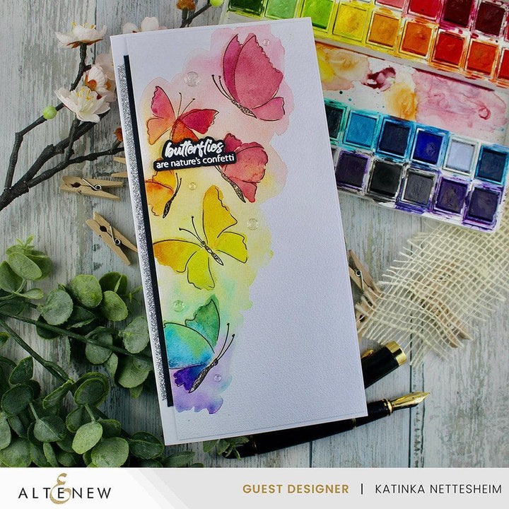 Stamp & Paint Butterflies