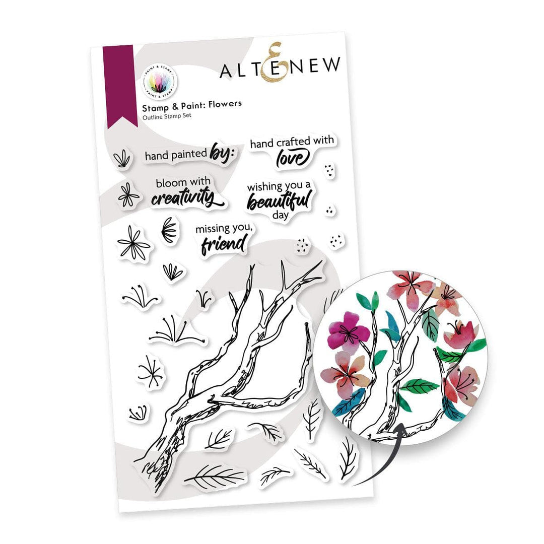 Stamp & Paint Flowers