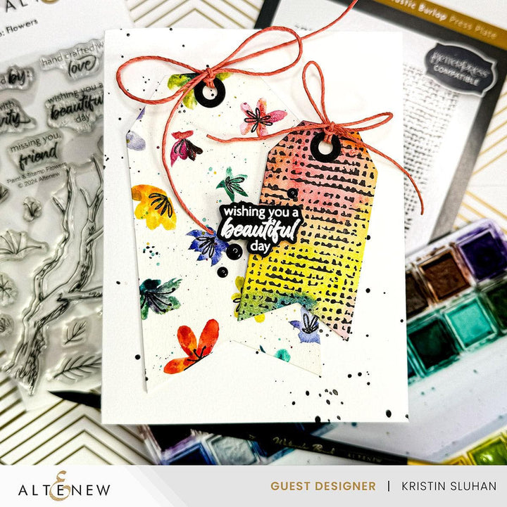 Stamp & Paint Flowers