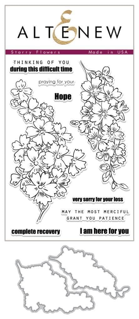 Altenew Stamp & Die Bundle Starry Flowers Stamp & Die Bundle