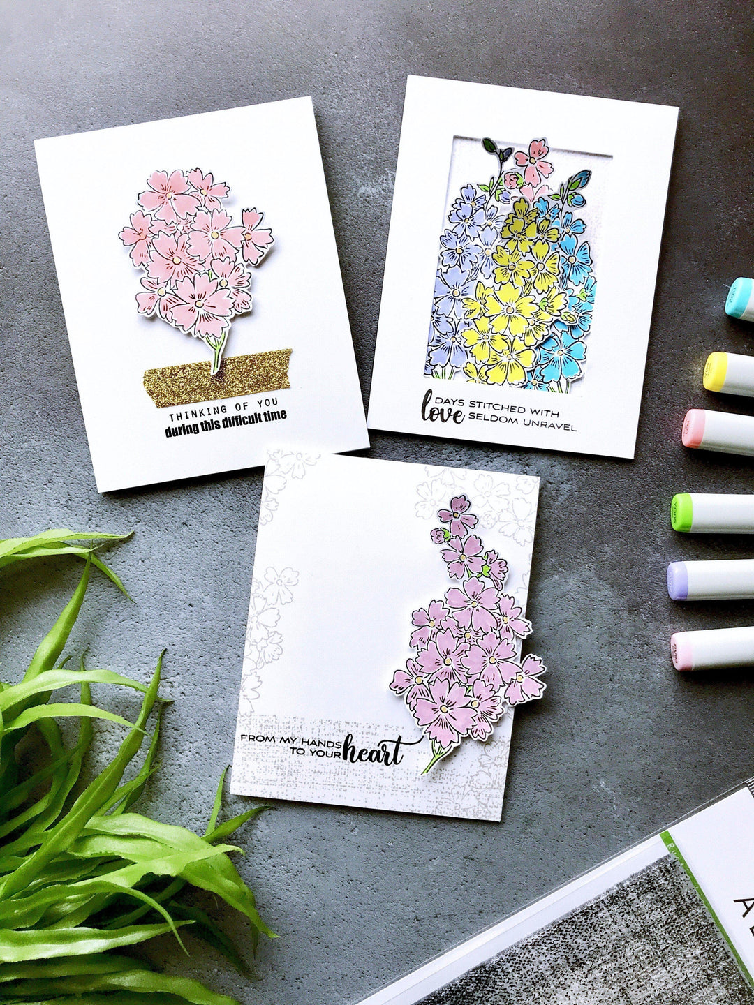 Altenew Stamp & Die Bundle Starry Flowers Stamp & Die Bundle