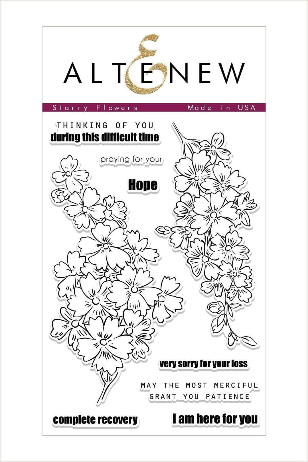 Altenew Stamp & Die Bundle Starry Flowers Stamp & Die Bundle