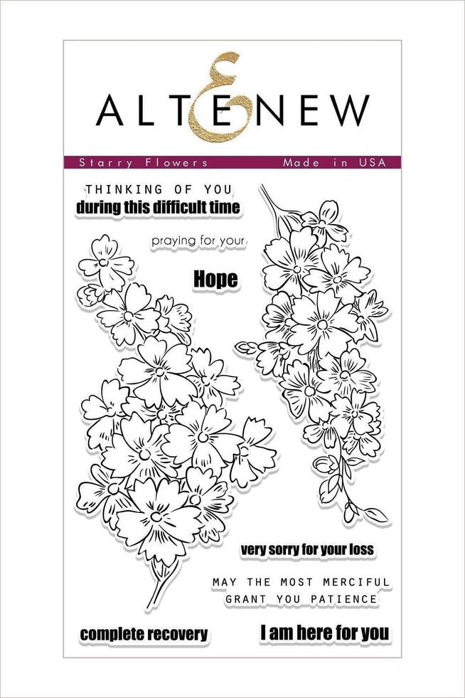 Altenew Stamp & Die Bundle Starry Flowers Stamp & Die Bundle
