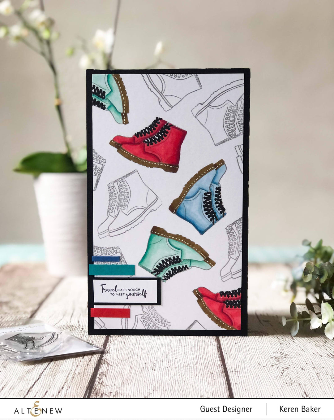 Altenew | Card Making, Scrapbooking & Paper-Crafting Supplies! Stamp & Die Bundle Travel Boots Stamp & Die Bundle